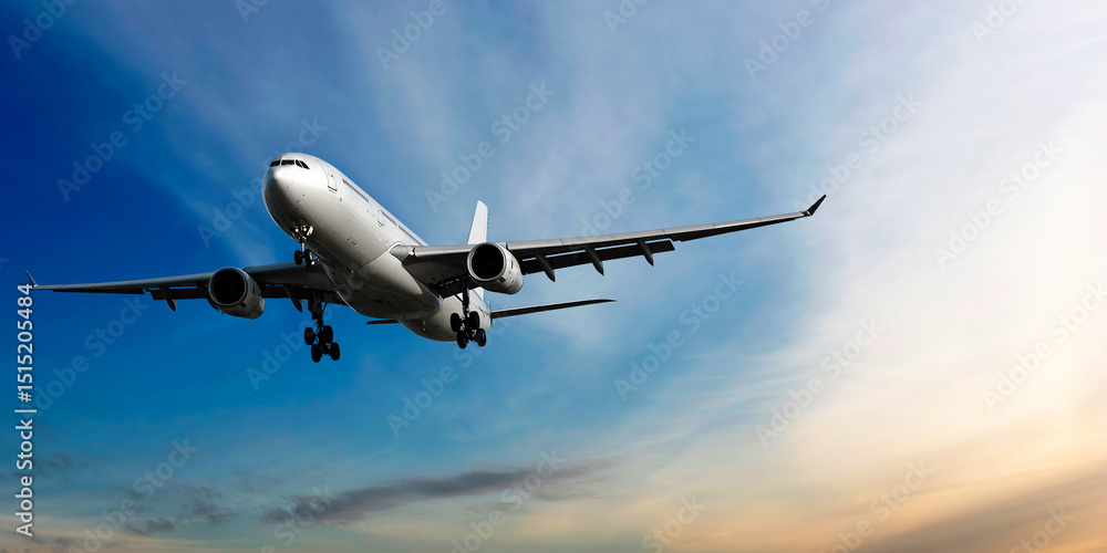 Fototapeta premium airplane front viwe
