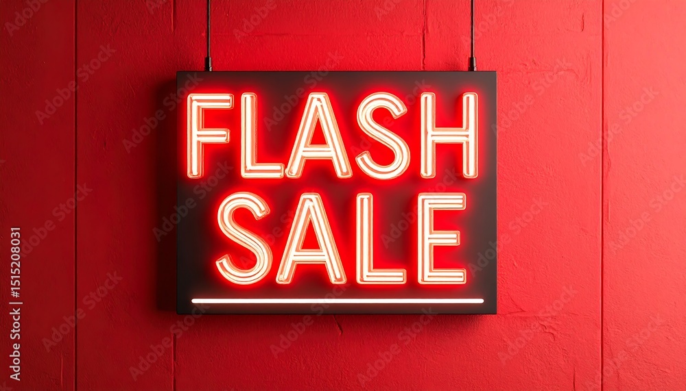 Flash Sale Neon Sign. Flash Sale Neon Sign.