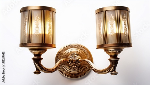 wall sconces on white background