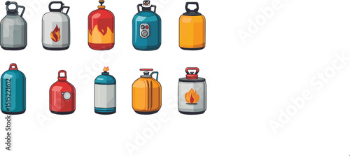 A varied collection of bottled substances, from medicinal vials to alcoholic beverages, arranged in a cohesive set.