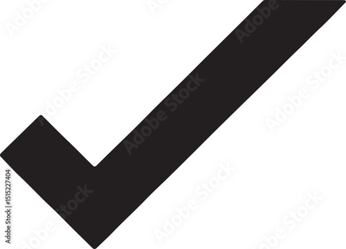 check mark on black