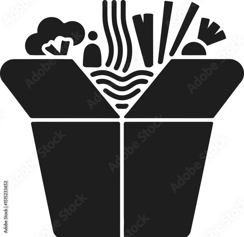 Takeout Noodles Box Icon