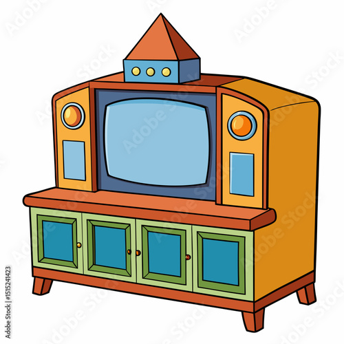 retro tv set