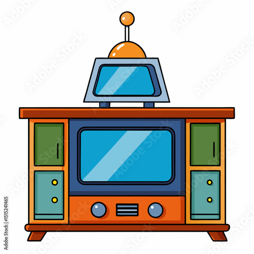 retro tv set