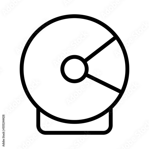 Astronaut helmet outline icon. Space exploration icon isolated on white background. Transparent background, minimalist symbol. Vector images