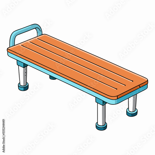 bench isolated on white