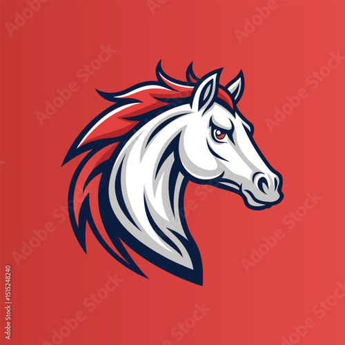 Horse head mascot, Elegant horse logo icons. Royal stallion symbol design. Equine stables sign. Equestrian brand emblems. Vector illustration.

