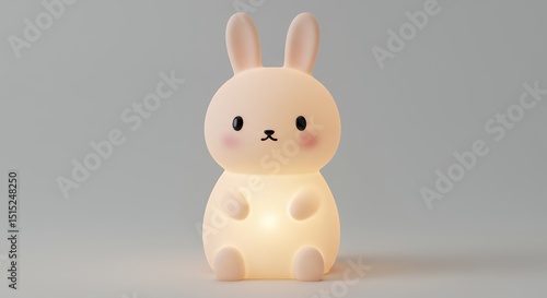 Cute pastel rabbit nightlight