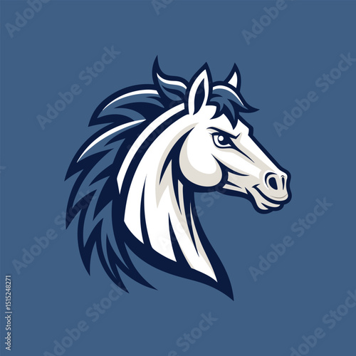 Horse head mascot, Elegant horse logo icons. Royal stallion symbol design. Equine stables sign. Equestrian brand emblems. Vector illustration.

