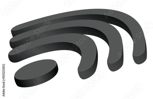 	
3D wi fi sign. vector	
