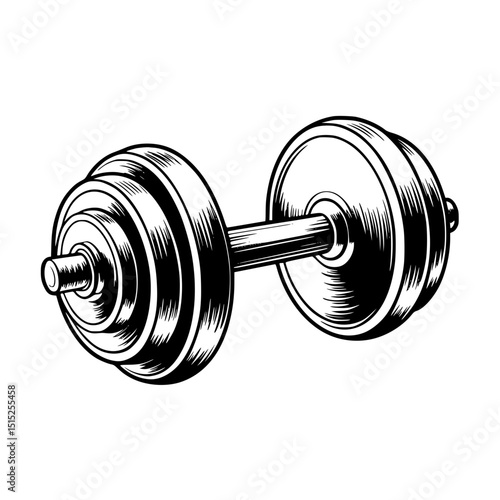 Illustration of a dumbbell
