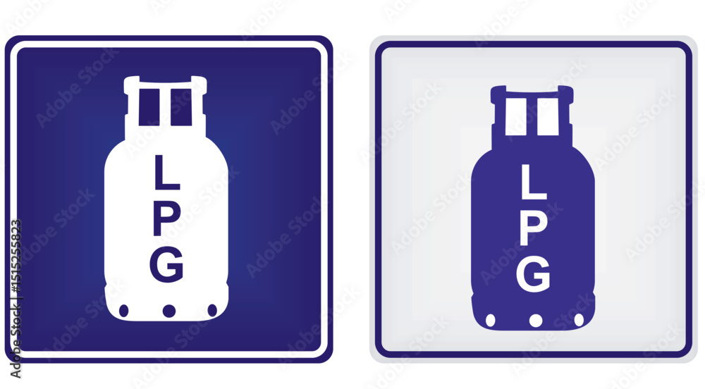 Obraz premium LPG gas sign. vector illustration
