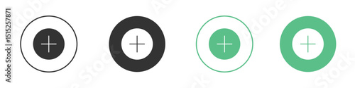 Add icon logo vector set. Graphic design elements