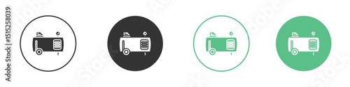 Air compressor icon logo vector set. Graphic design elements
