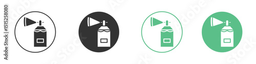 Air horn icon logo vector set. Graphic design elements