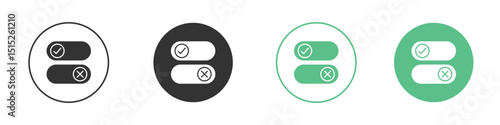 Boolean icon logo vector set. Graphic design elements