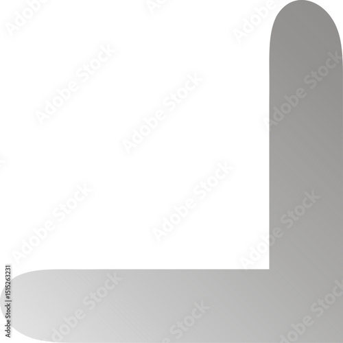 Grey Corner Elements – Minimal Decorative Accents for Layout Framing