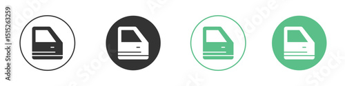 car door icon logo vector set. Graphic design elements