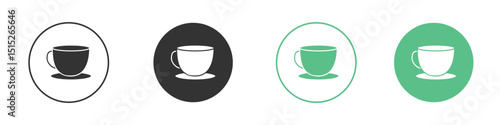 Coffee icon logo vector set. Graphic design elements