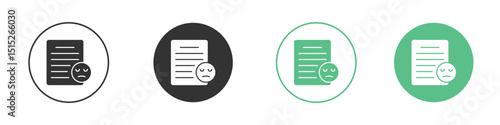 Complaint icon logo vector set. Graphic design elements