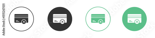 Credit limit icon logo vector set. Graphic design elements