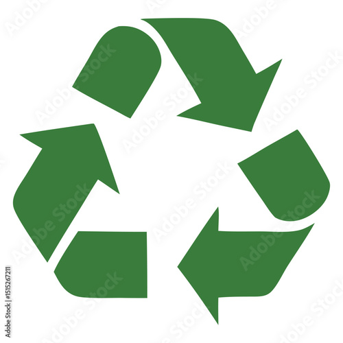 recycle symbol on a white background