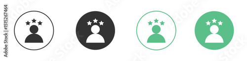 Customer experience icon logo vector set. Graphic design elements