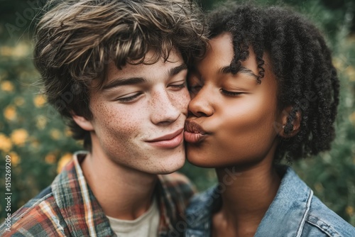 Tender affection shown as a...
