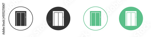 Elevator icon logo vector set. Graphic design elements