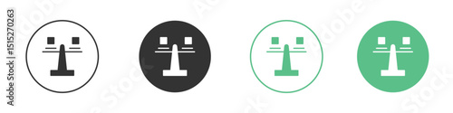 Equality icon logo vector set. Graphic design elements