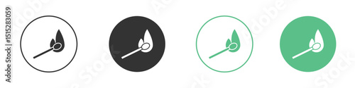 Matches icon logo vector set. Graphic design elements