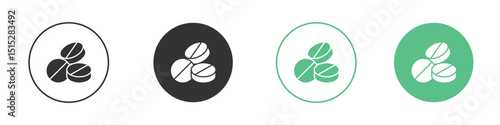 Medicine icon logo vector set. Graphic design elements