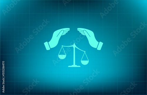 Vector icon on a blue background with a gradient	