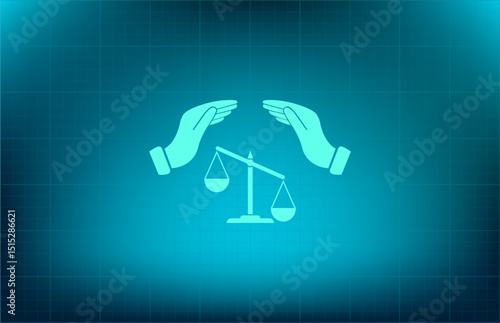Vector icon on a blue background with a gradient	