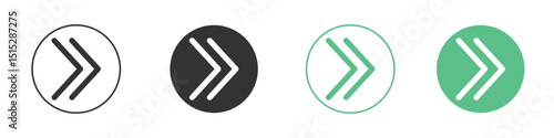 Free Download Next arrow icon logo vector set. Graphic design elements - GFXLoad