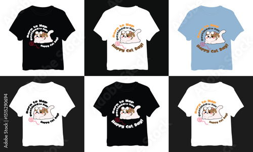 Funny Cat T-Shirt Design – 