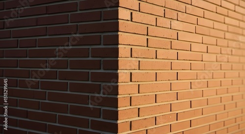 Minimalist brick wall with repeating geometric texture