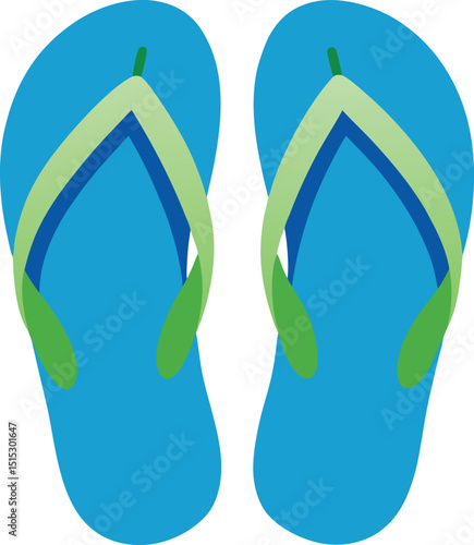 flip flops head icon clipart vector on transparent background

