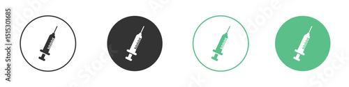 Syringe injection icon