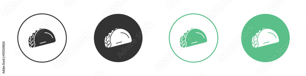 Fototapeta premium Taco icon