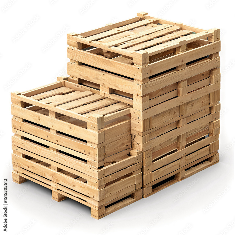 pile of stacked wooden crates isolated on transparent background isolated on transparent background pile of stacked wooden crates isolated on transparent background isolated on transparent background