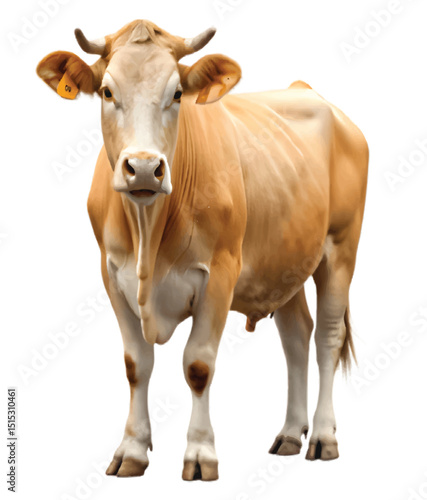 Cow, a gentle giant of the pasture, known for its calm nature and vital role in farming. From milk to leather, the cow supports daily life with quiet strength and grace.