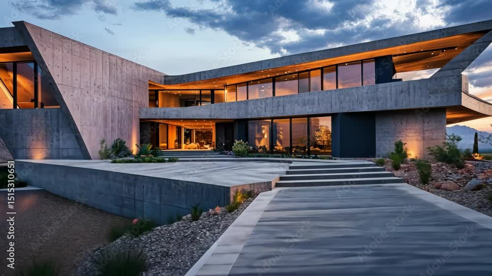 Luxury wooden house exterior with poolside view Luxury wooden house exterior with poolside view