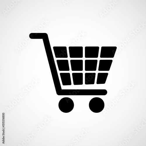 Shopping cart icon Illustration, Buy and sale symbol