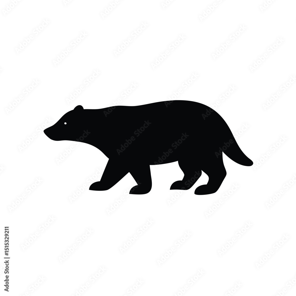 Fototapeta premium silhouette of a bear