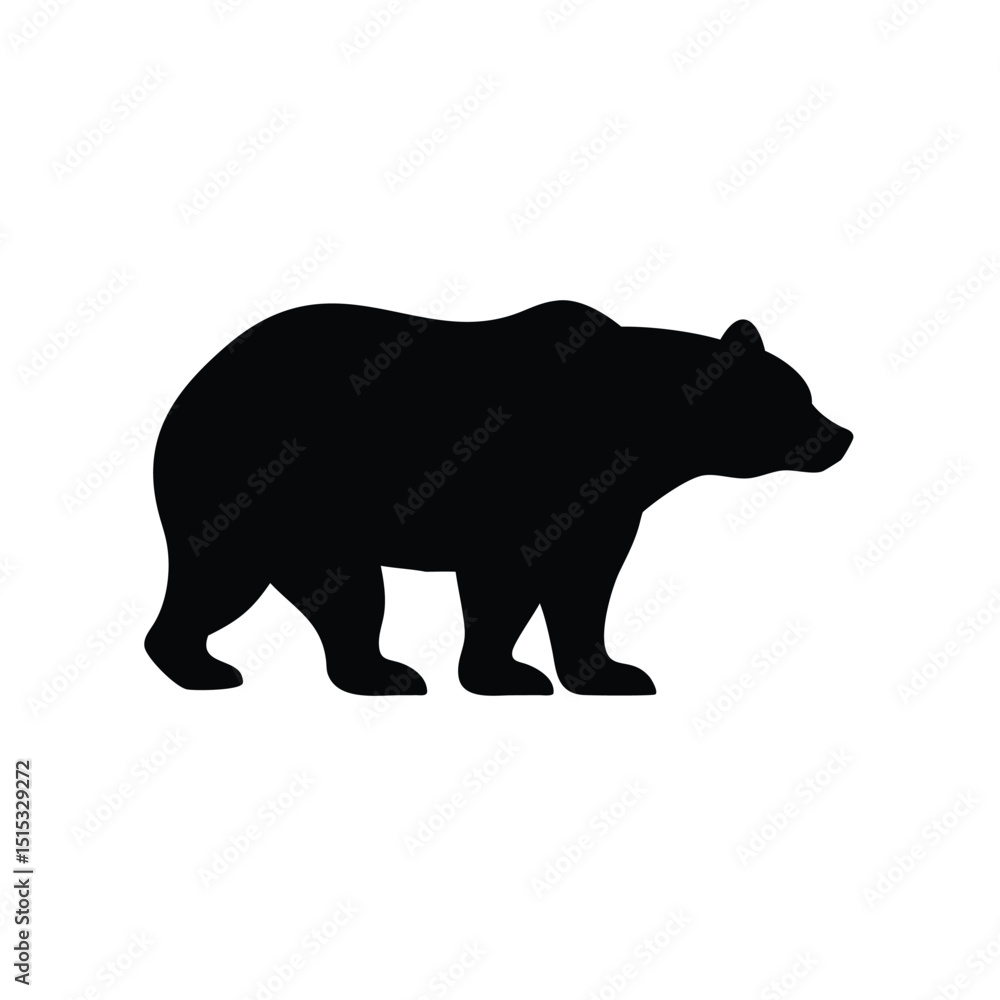 Fototapeta premium silhouette of a bear