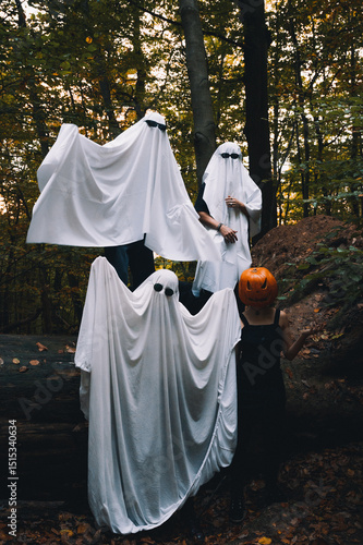 Ghosts in the Forest, Halloween, 