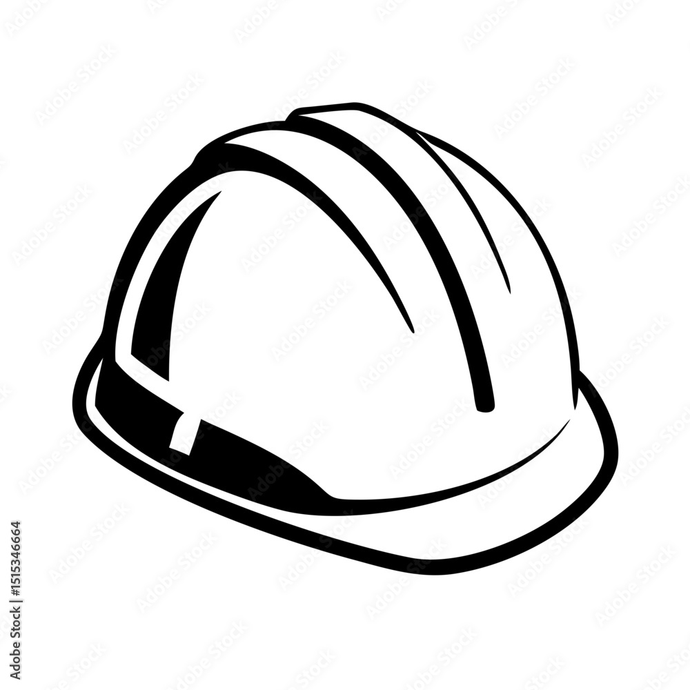 Fototapeta premium Vector of a construction helmet engineering building tool set
