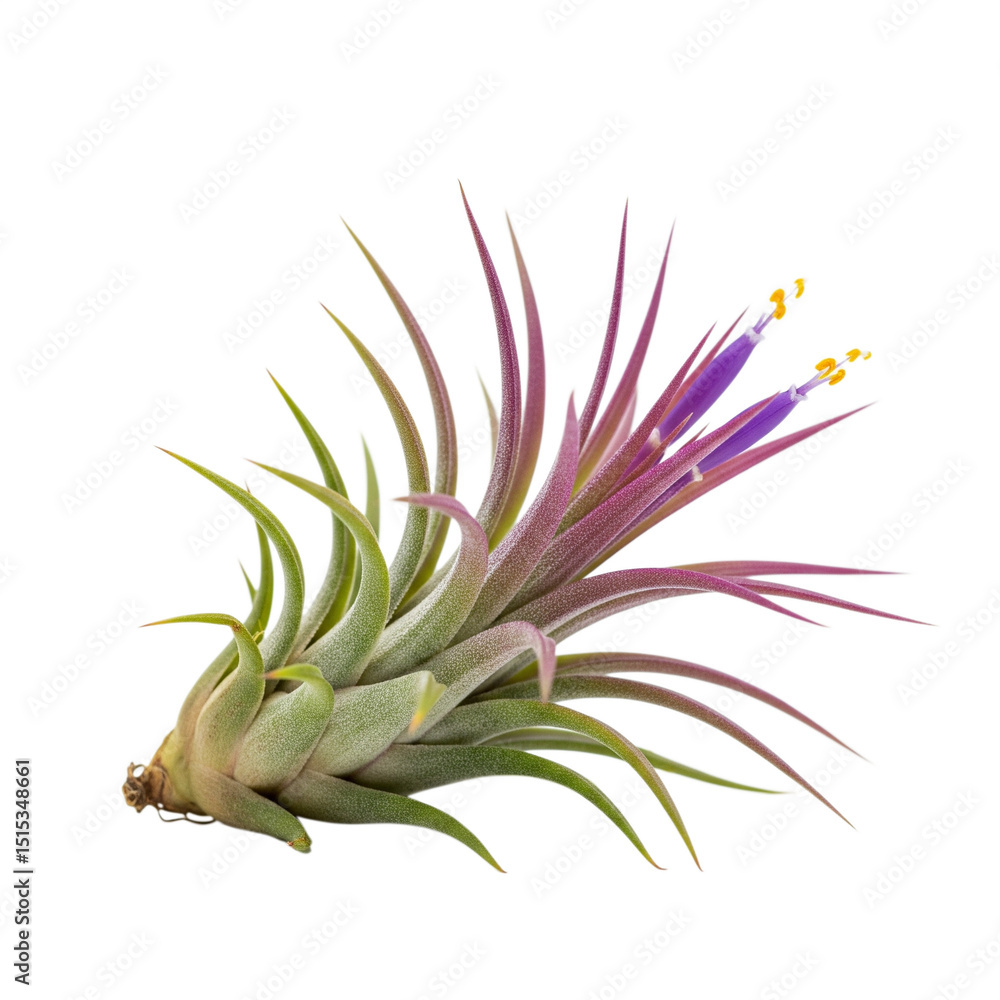 Fototapeta premium Single Air Plant on White Background