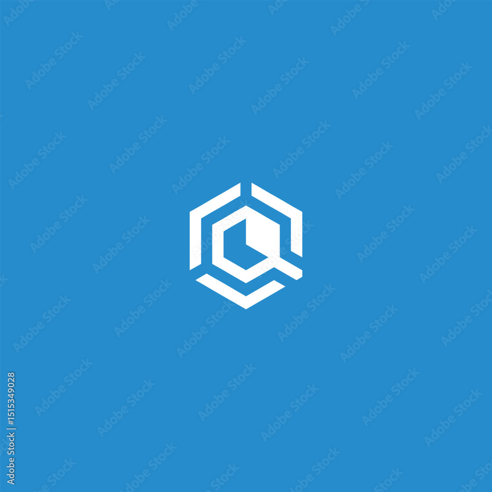 Geometric emblem with subtle clock impression Geometric emblem with subtle clock impression